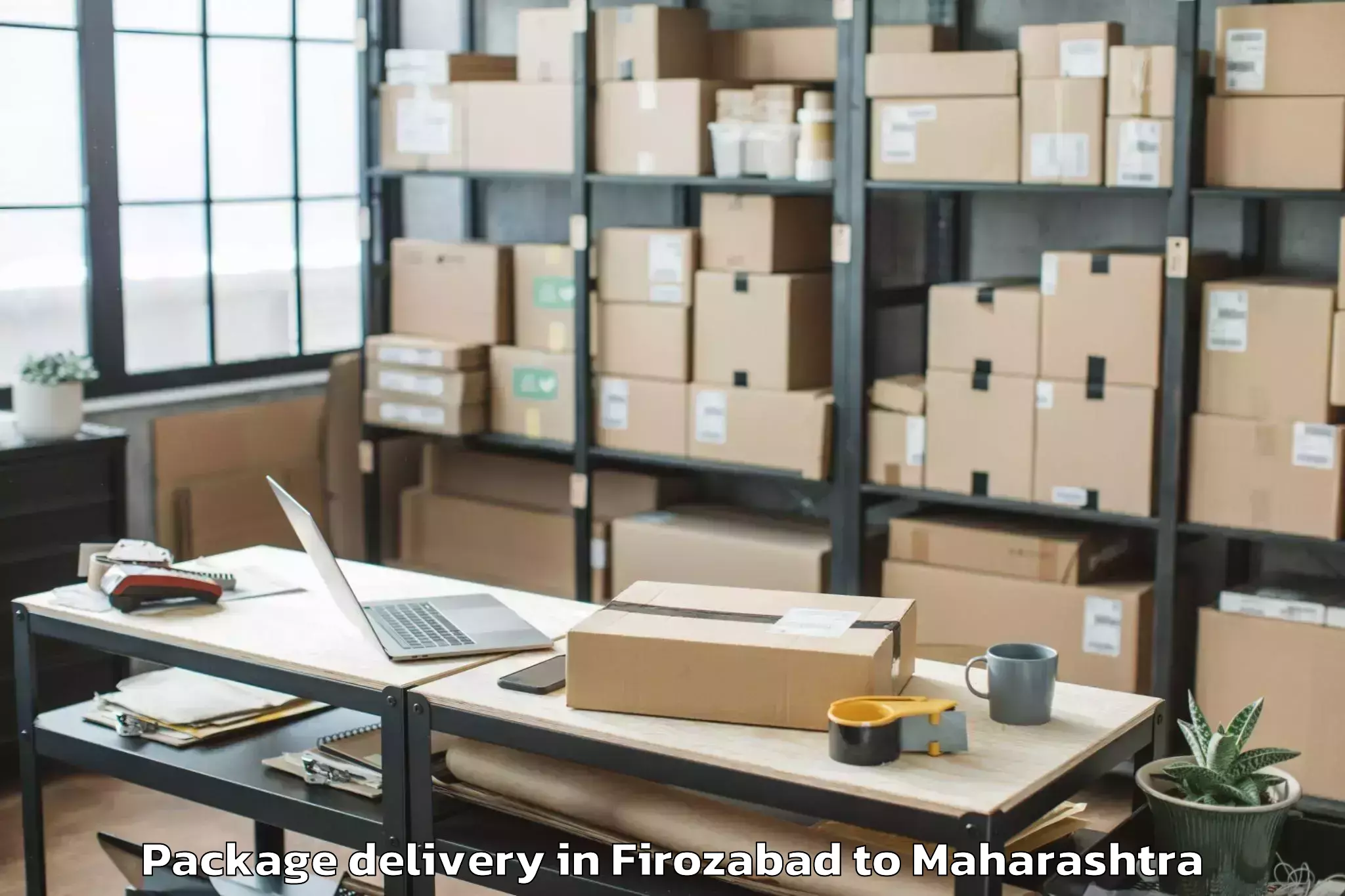 Professional Firozabad to Korpana Package Delivery